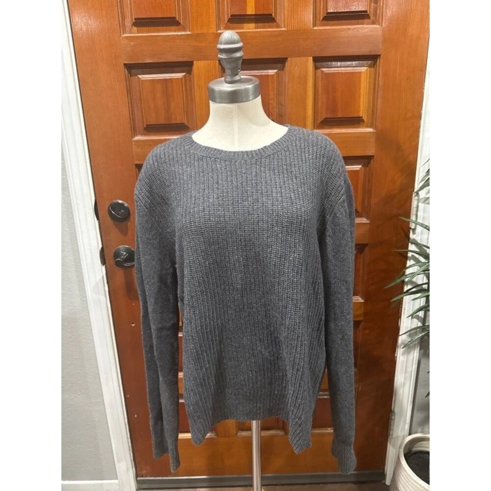 Wool and cashmere high low pullover Sweater